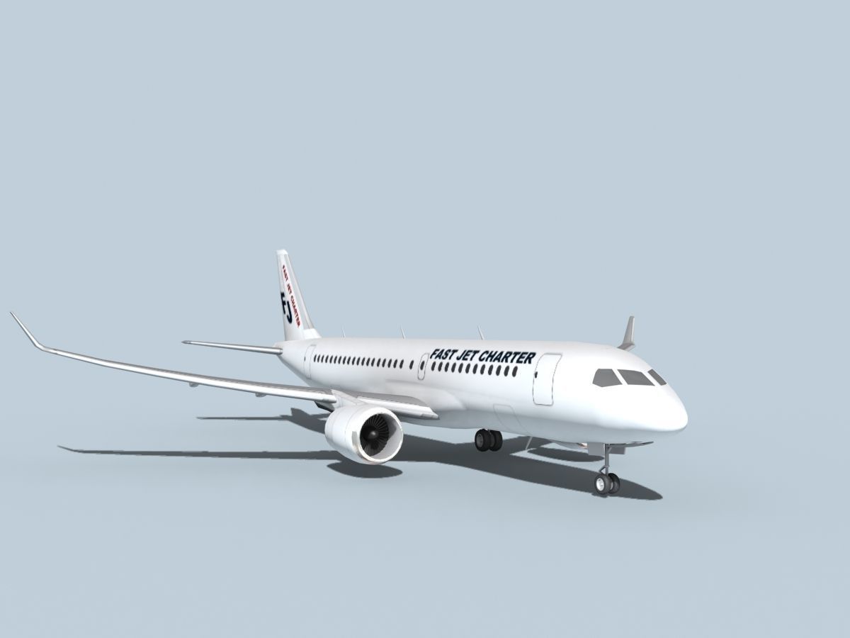 Bombardier CS100 Fast Jet Charter 3D model_2