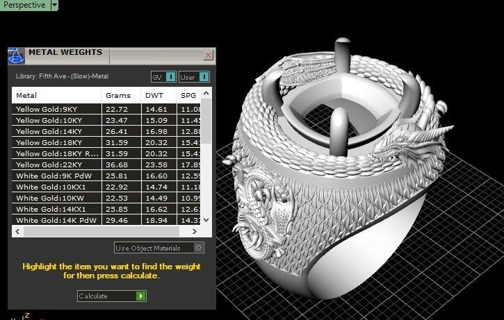Dragon ring 3D print model_4
