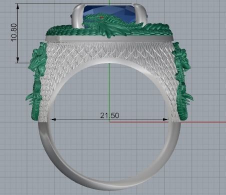 Dragon ring 3D print model_5