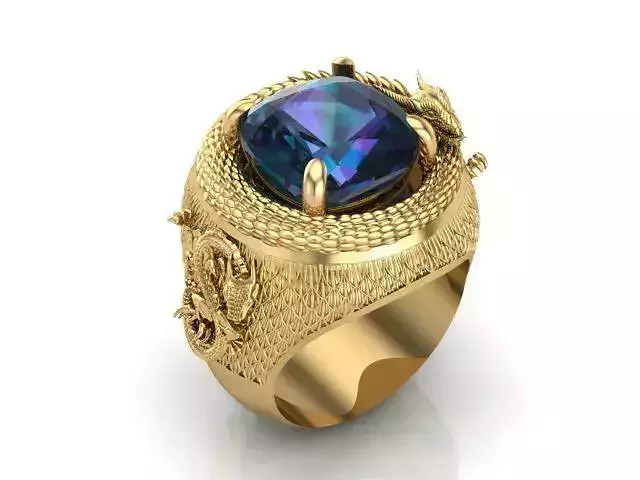 Dragon ring 3D print model