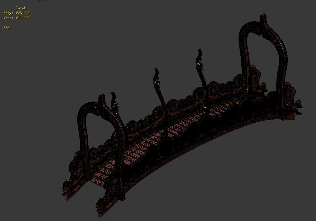 Game Model - Seabed - Seabed Golden Bridge 3D model_1