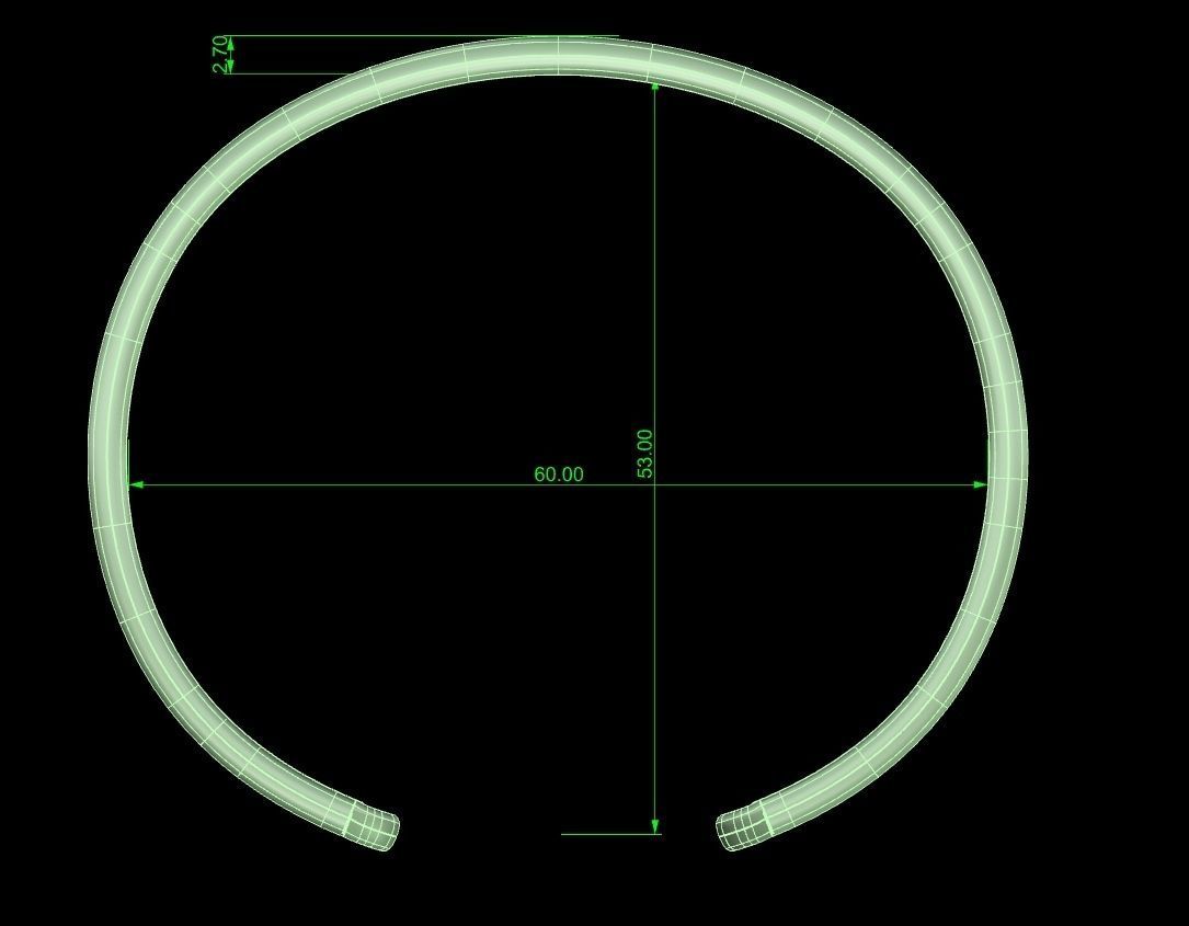 Men Bracelet 3D print model_2