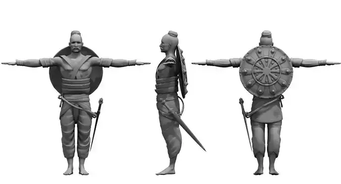 soldier historical 3d model