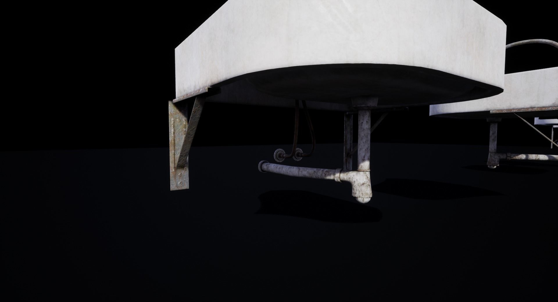 Old Sink Low-poly 3D model_3