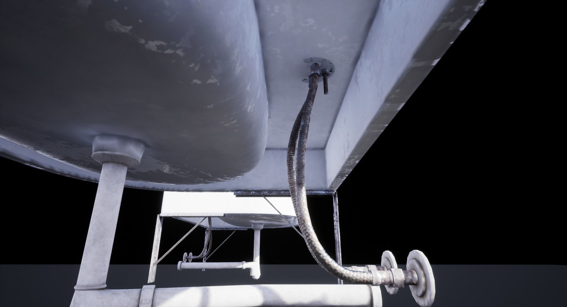 Old Sink Low-poly 3D model_5