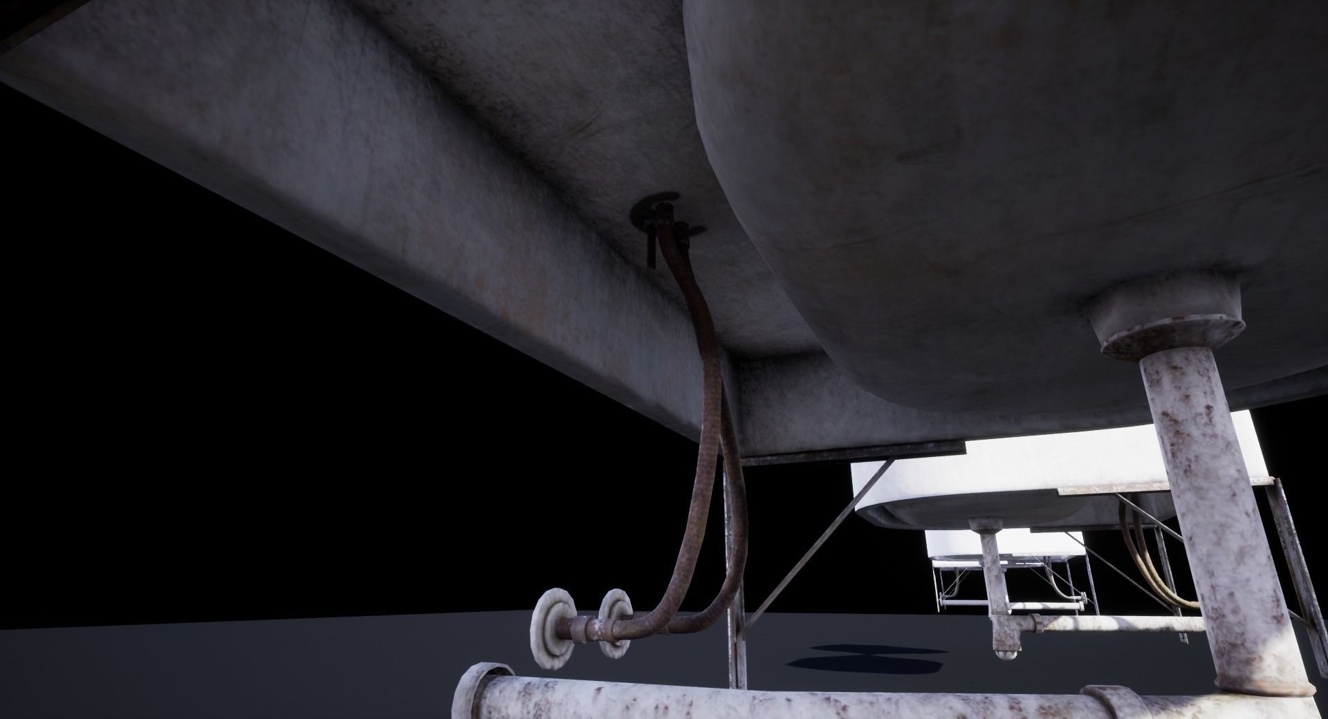 Old Sink Low-poly 3D model_4