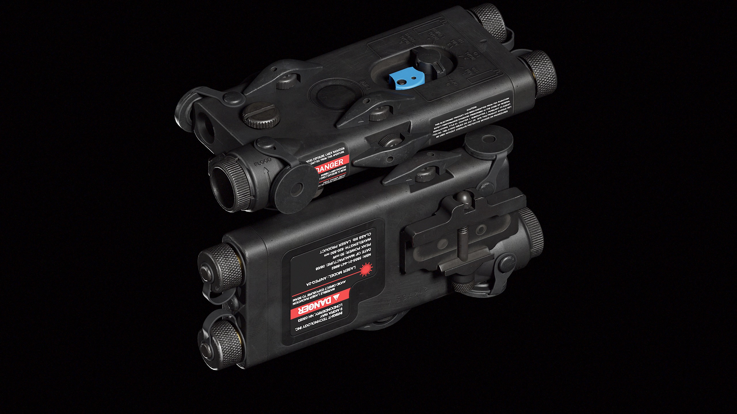 PEQ2A Laser Low-poly 3D model_5