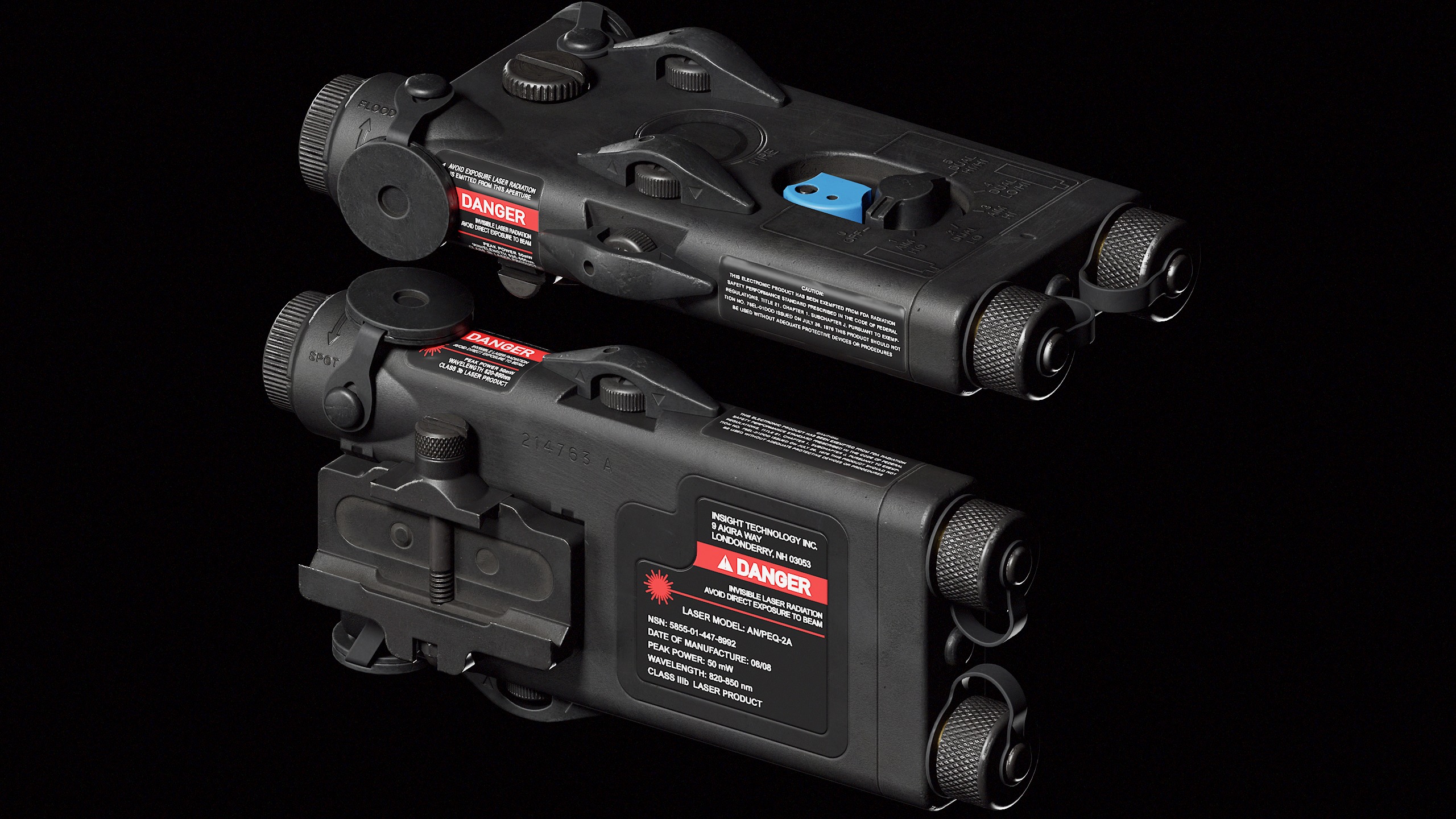 PEQ2A Laser Low-poly 3D model_6