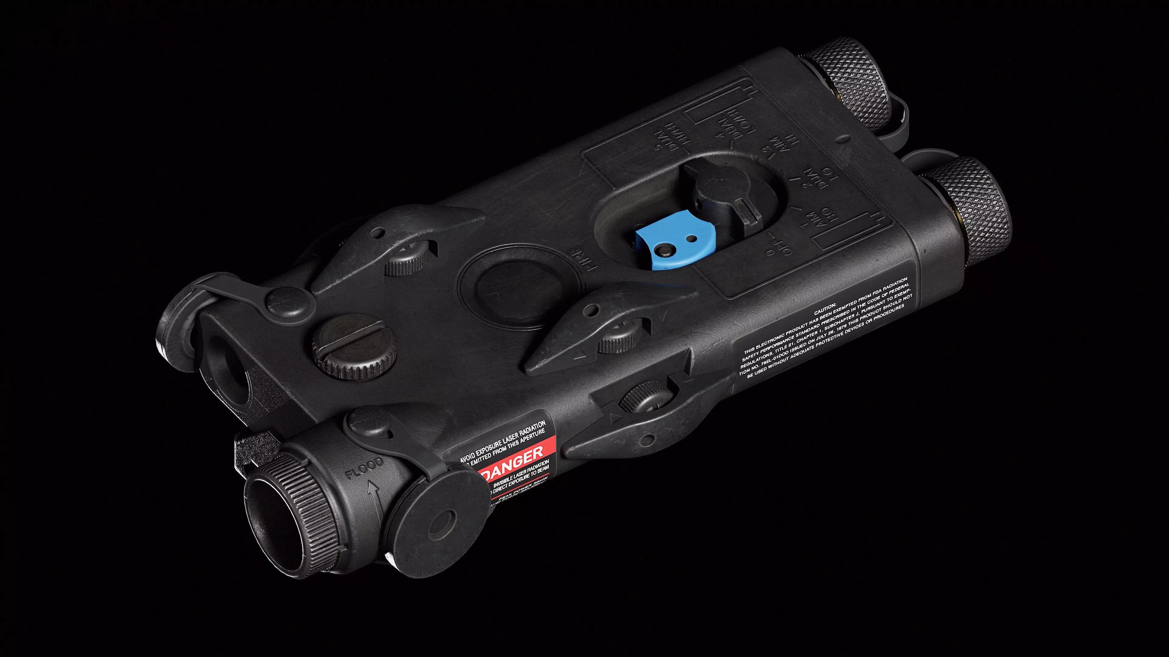 PEQ2A Laser Low-poly 3D model_0