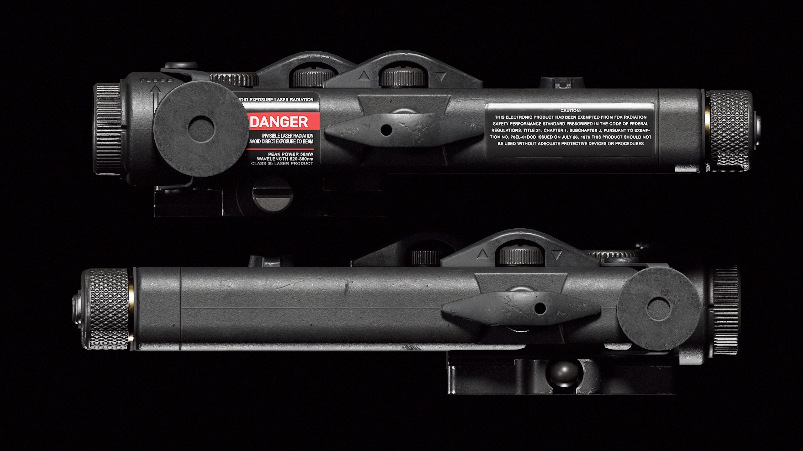 PEQ2A Laser Low-poly 3D model_2