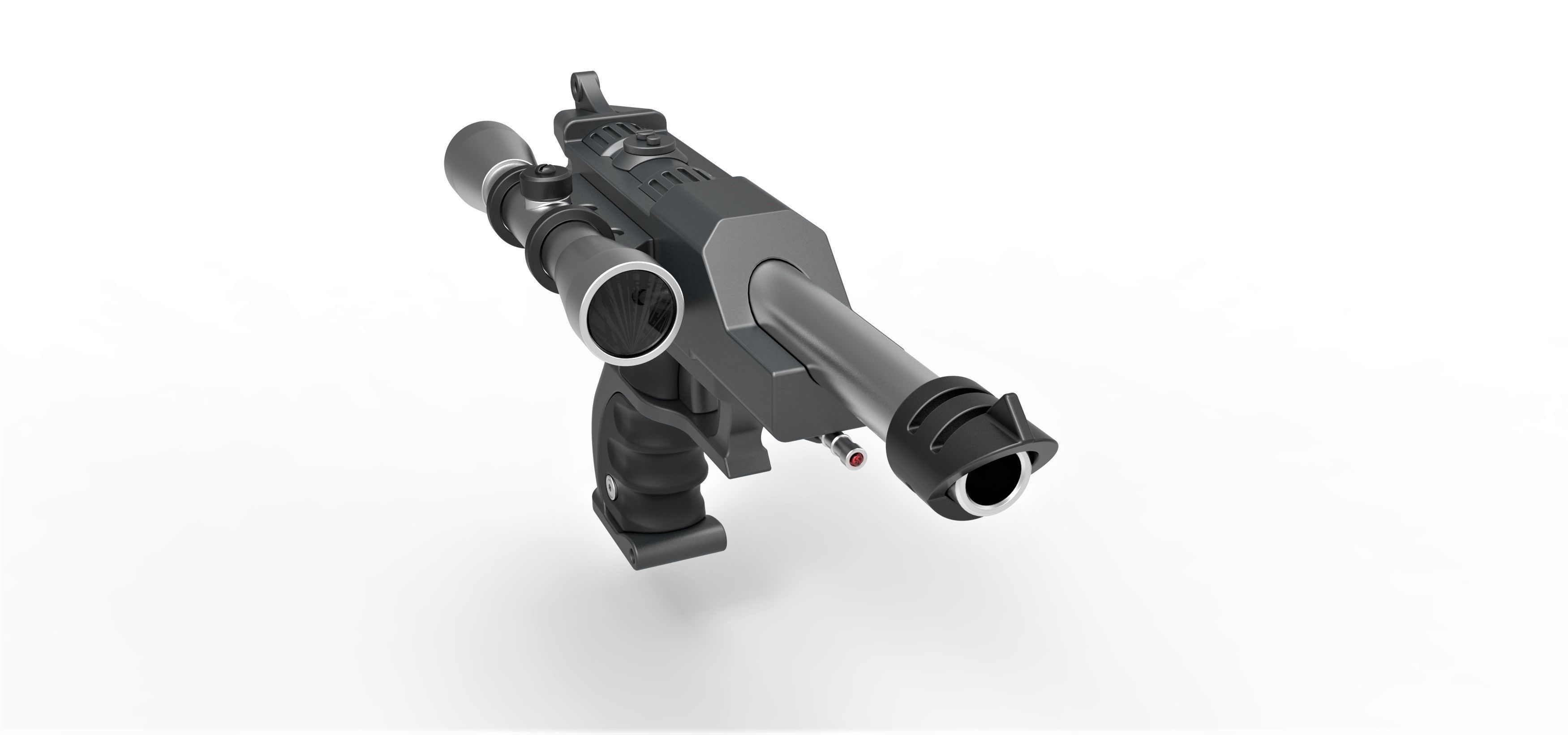 Captain Typho Blaster S-5 from Star Wars 3D model_5