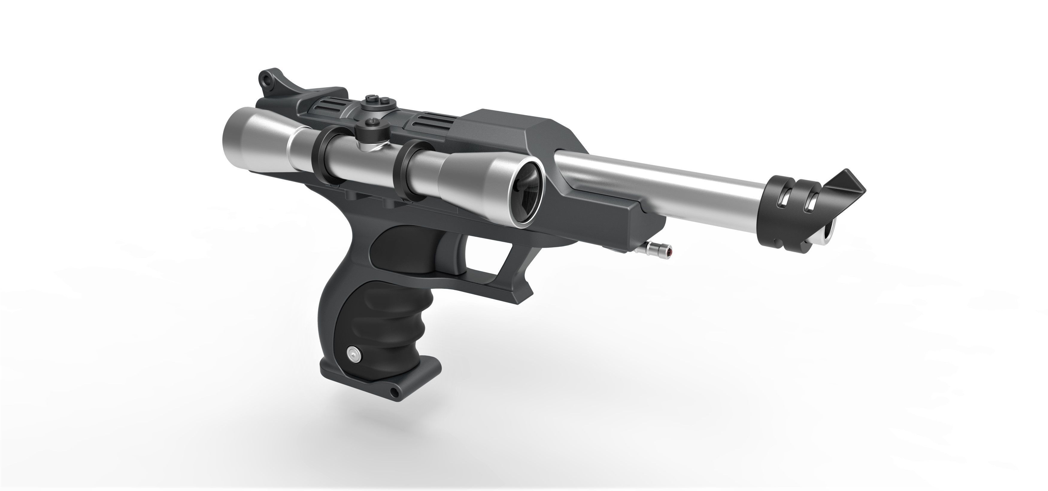 Captain Typho Blaster S-5 from Star Wars 3D model_2