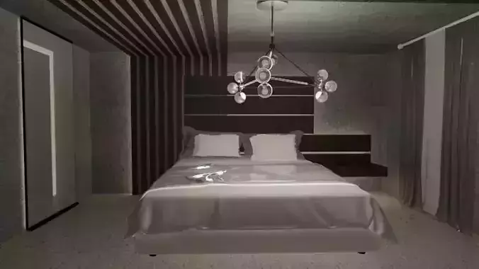 bedroom design -black