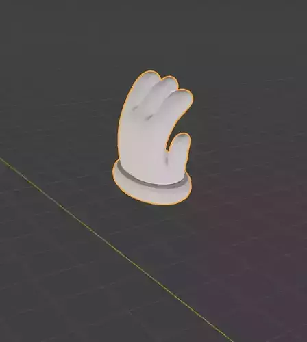 3fingered White Glove