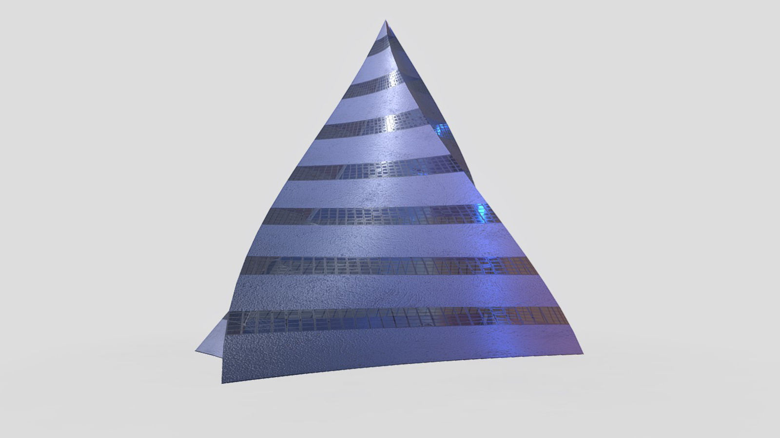 Pyramid Building 3D model_4