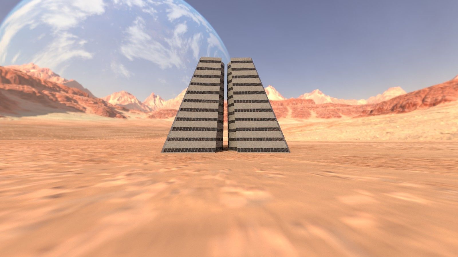 Brutal Wave Building 3D model_1