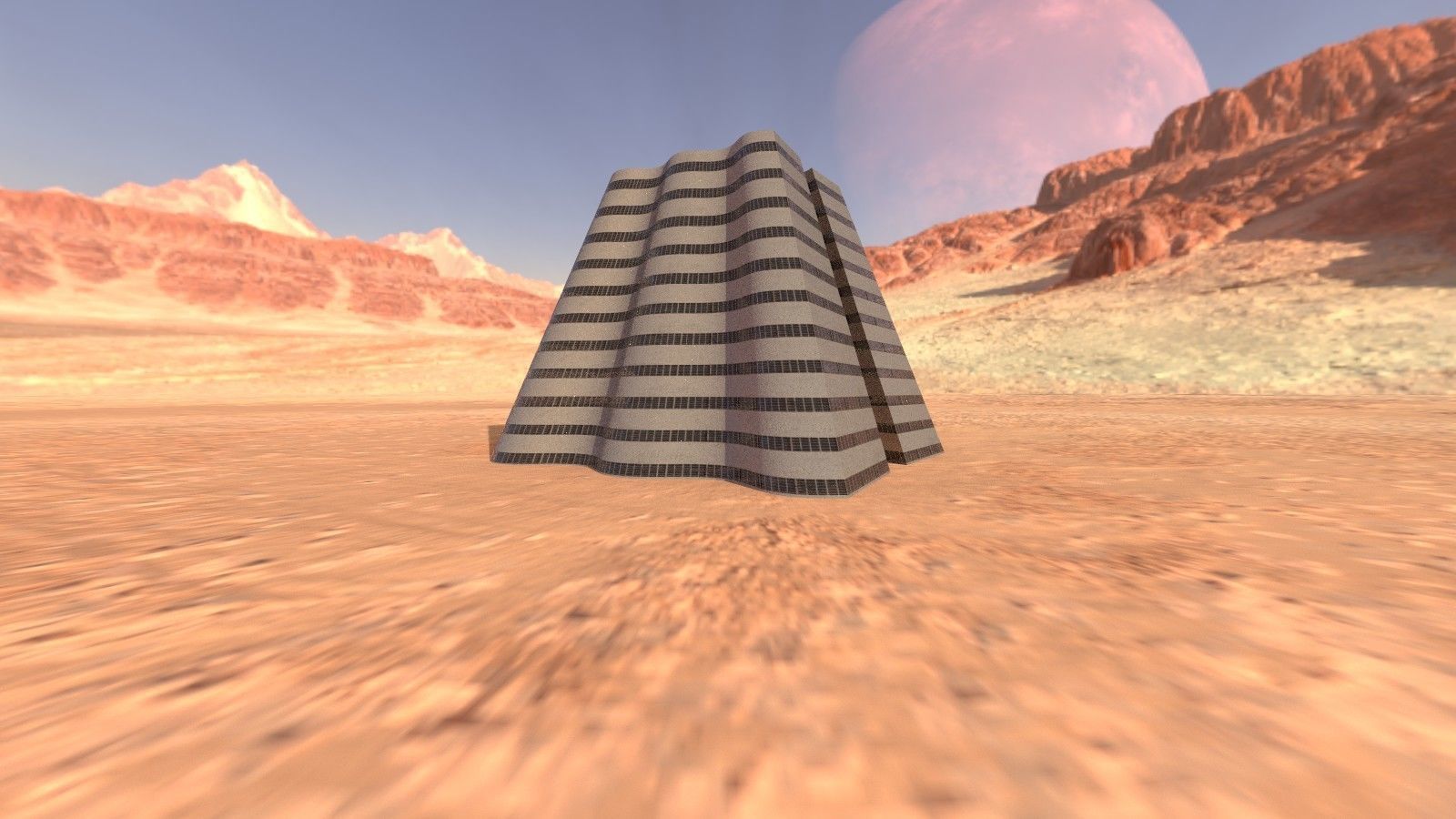 Brutal Wave Building 3D model_2