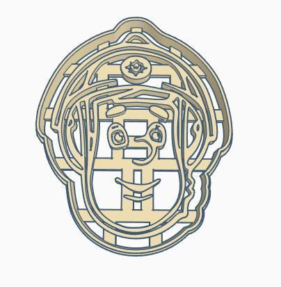 Fireman Sam Cookie Cutter 3D print model_1