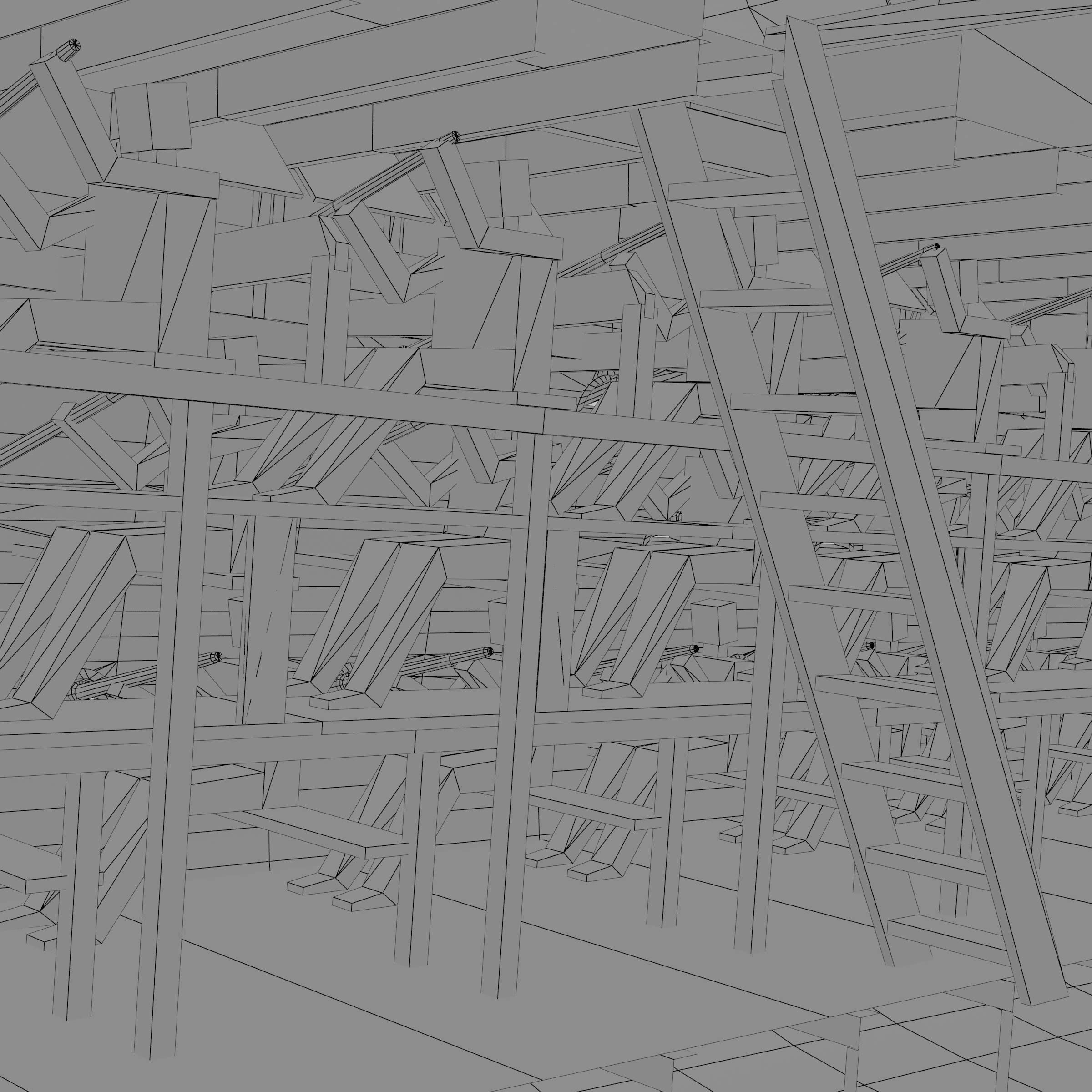 Roman Trireme Battle Ship 3D model_19