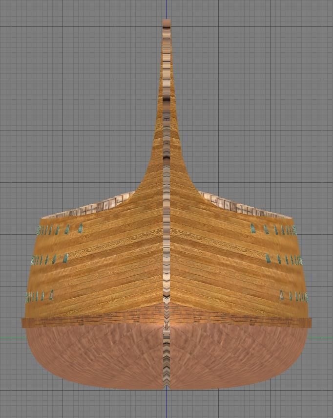 Roman Trireme Battle Ship 3D model_41