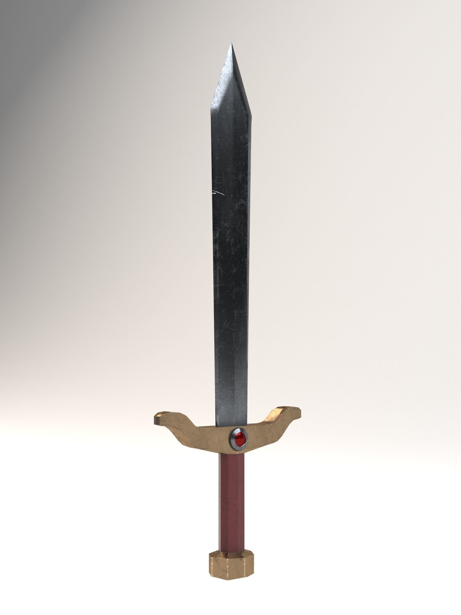 Medieval weapon pack 3D model_5