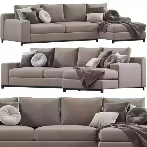 Natuzzi Leaf sofa 3D model