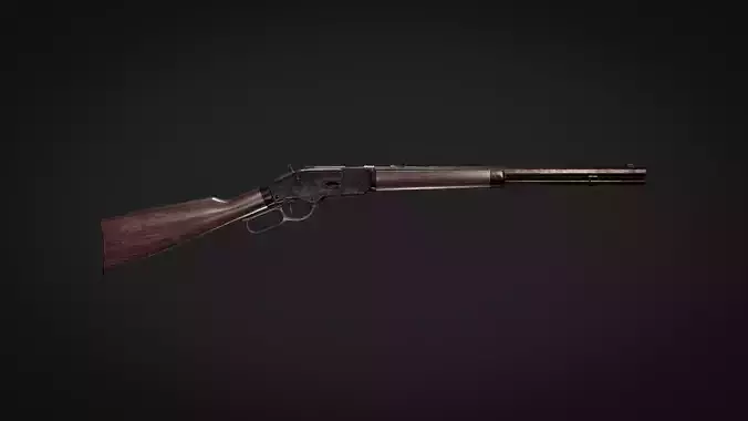 Winchester rifle 1873 Low-poly 3D model