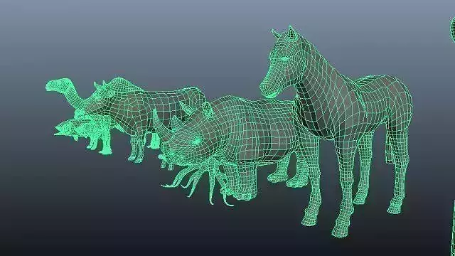 3D Lowpolygon Animals ver 1 Low-poly 3D model