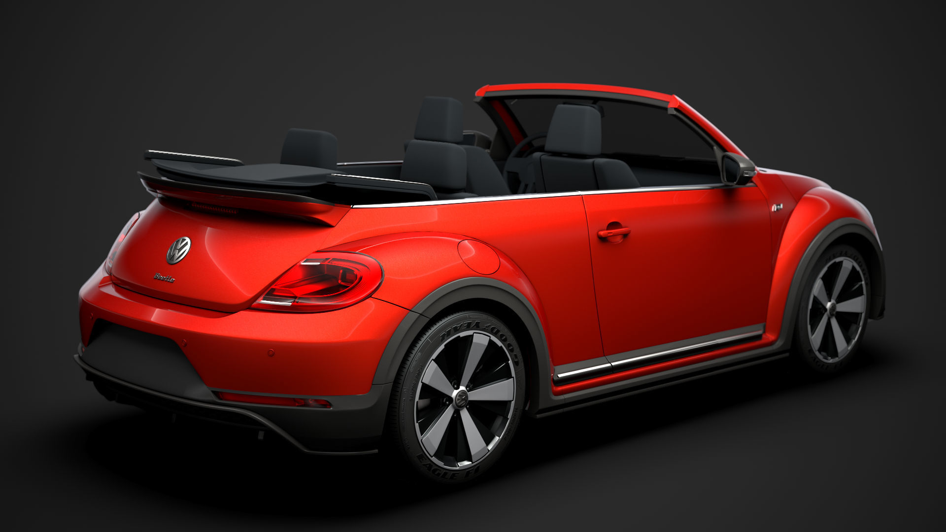 VW Beetle R LIne Convertible 2020 3D model_10
