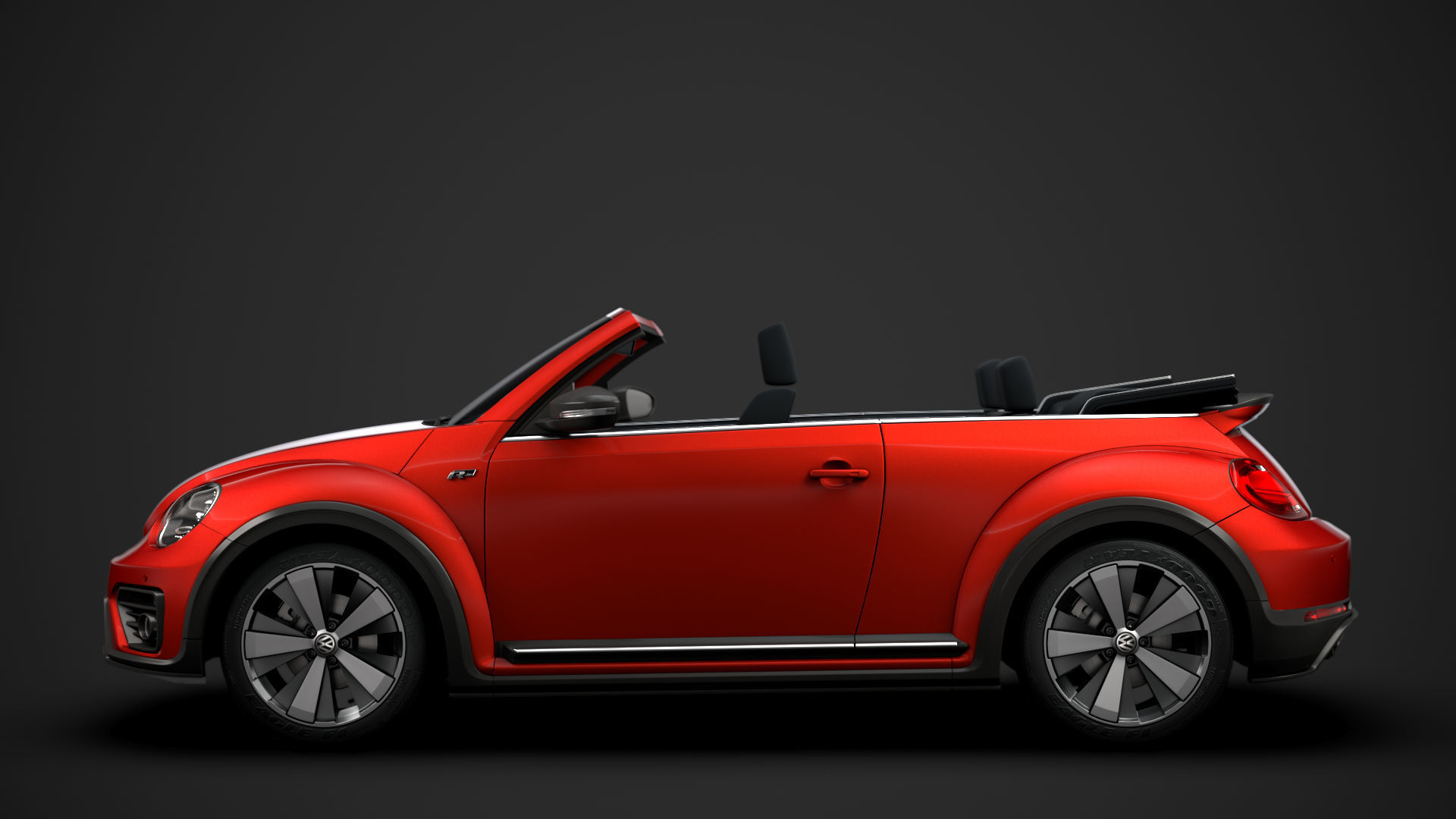 VW Beetle R LIne Convertible 2020 3D model_5