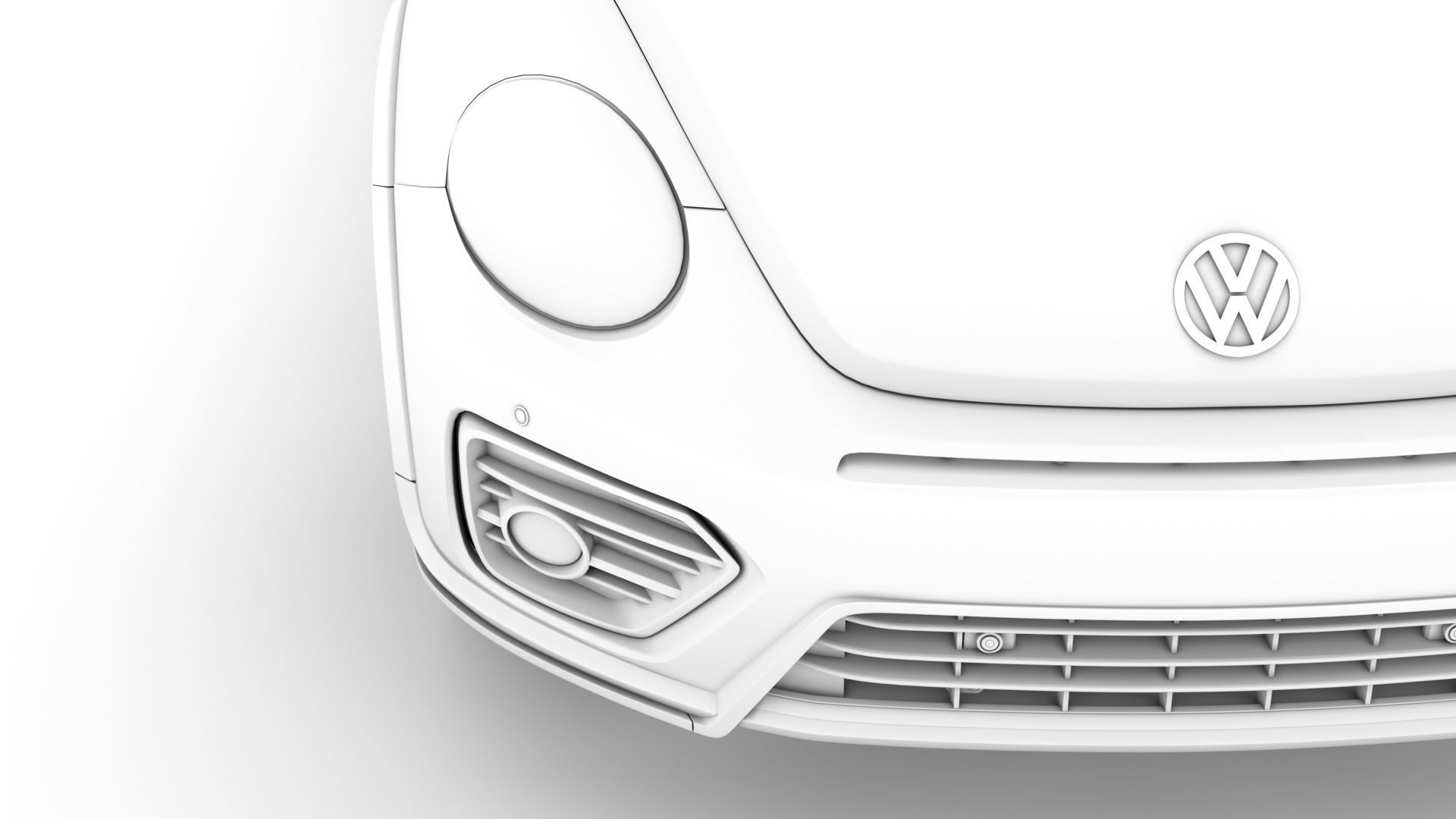 VW Beetle R LIne Convertible 2020 3D model_23