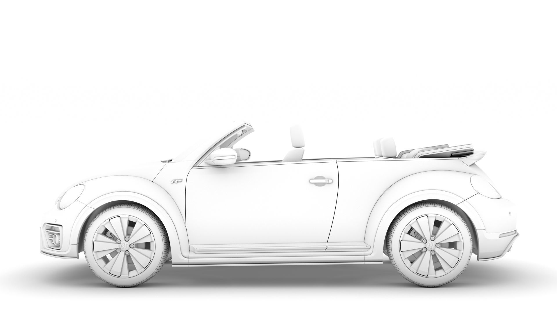 VW Beetle R LIne Convertible 2020 3D model_19