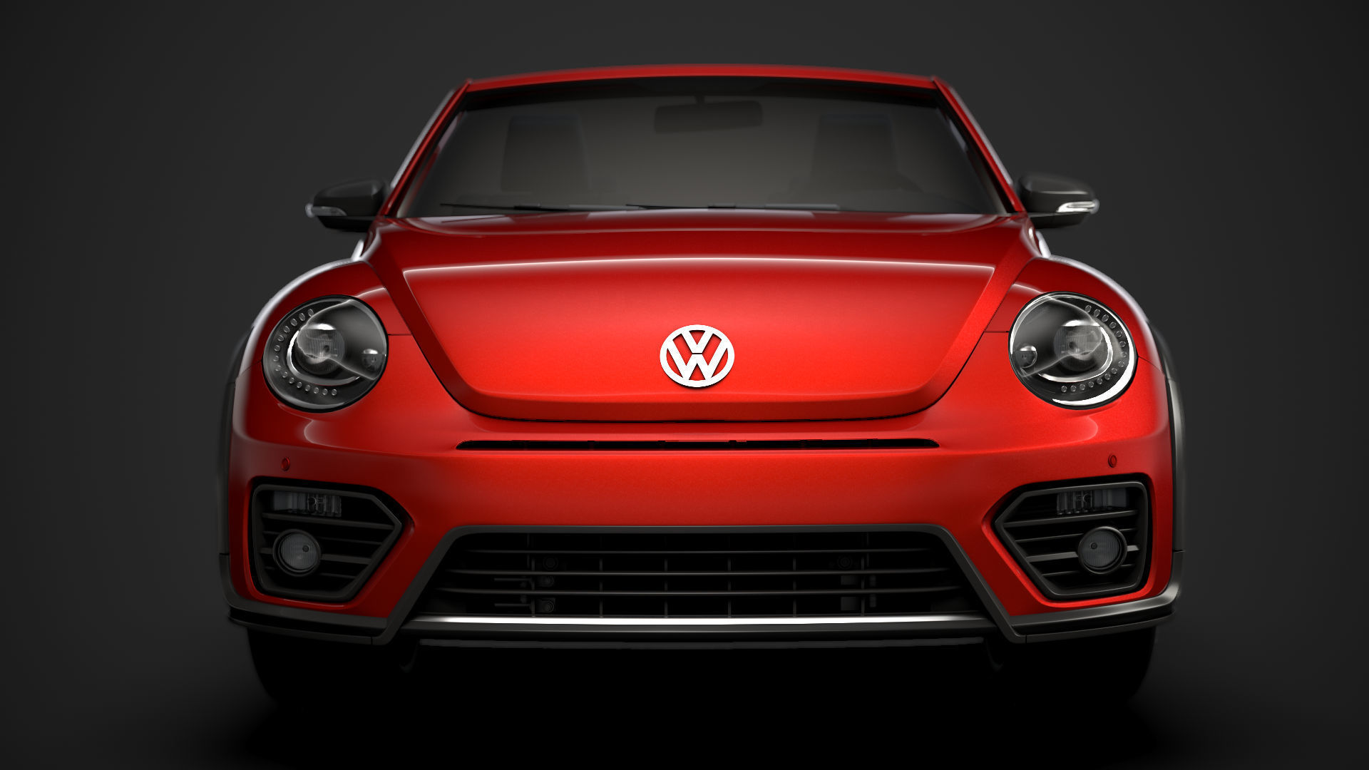 VW Beetle R LIne Convertible 2020 3D model_6