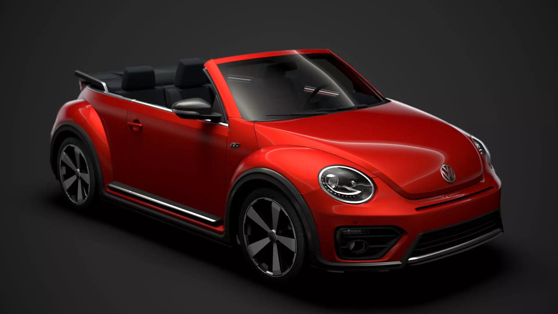 VW Beetle R LIne Convertible 2020 3D model_0