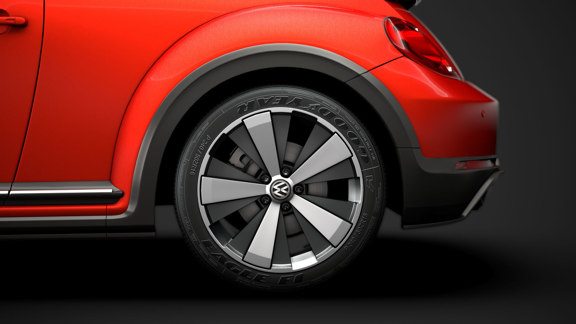 VW Beetle R LIne Convertible 2020 3D model_7