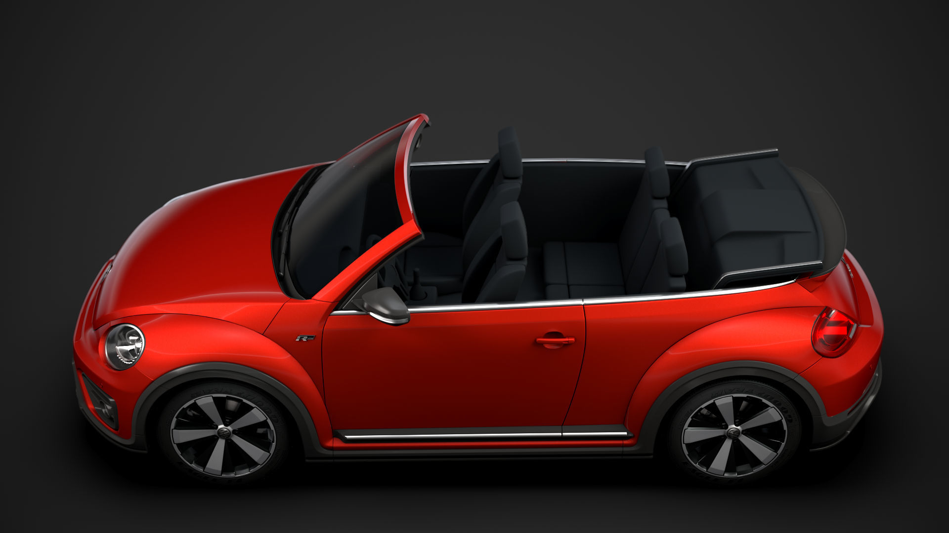 VW Beetle R LIne Convertible 2020 3D model_4