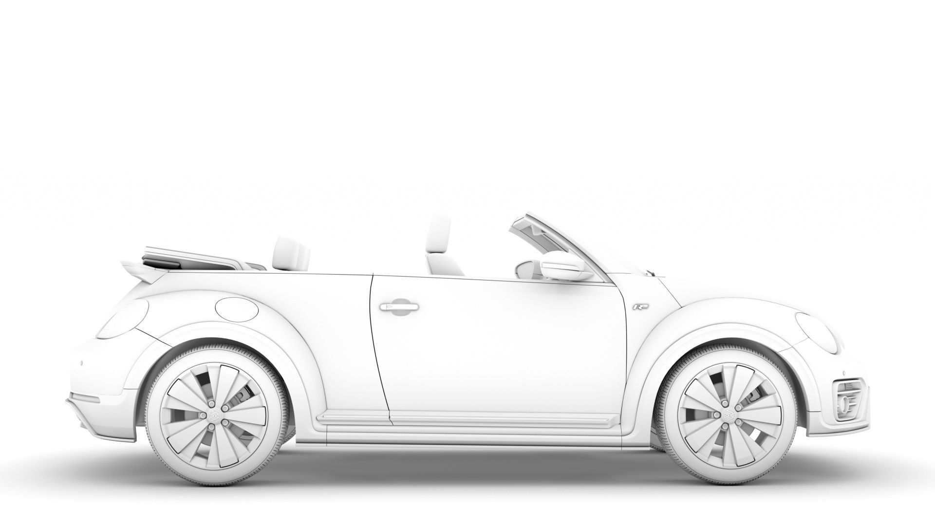 VW Beetle R LIne Convertible 2020 3D model_15