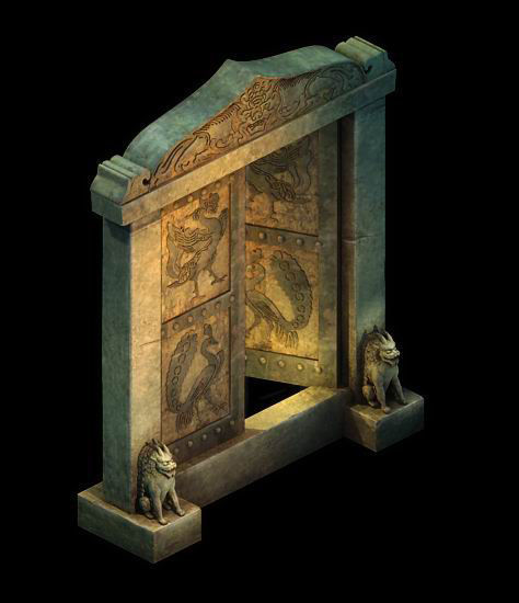 Game Model - Imperial tombs 3D model_4