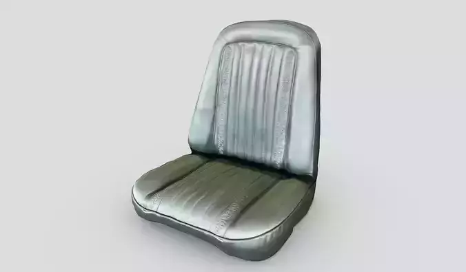 Green Leather Car Seat Scan