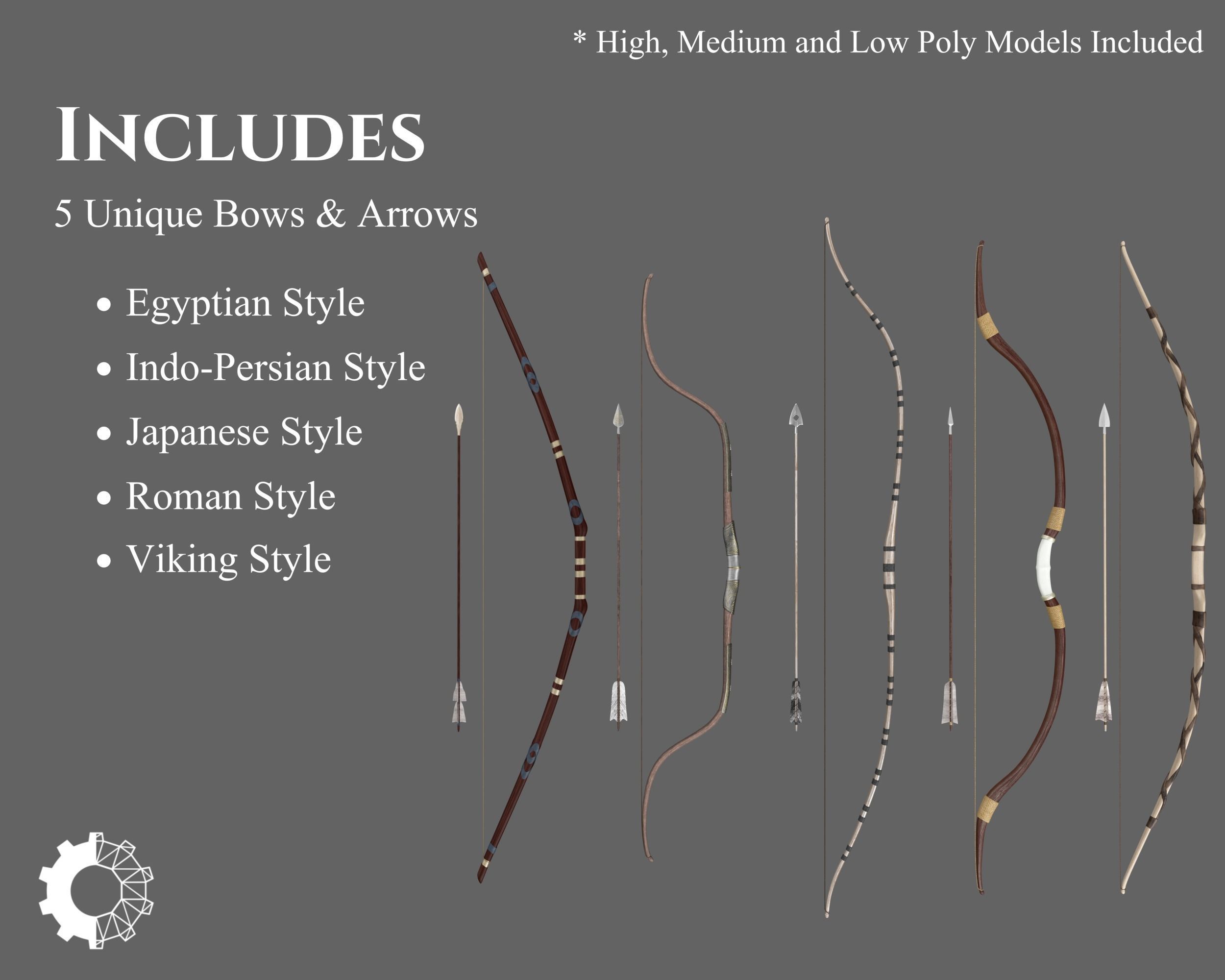 Ancient Collection Weapons Bows and Arrows _1