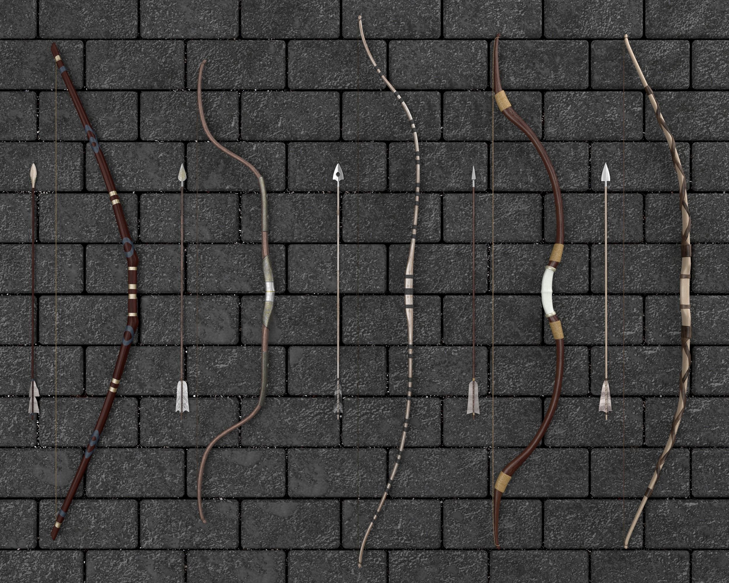 Ancient Collection Weapons Bows and Arrows _32