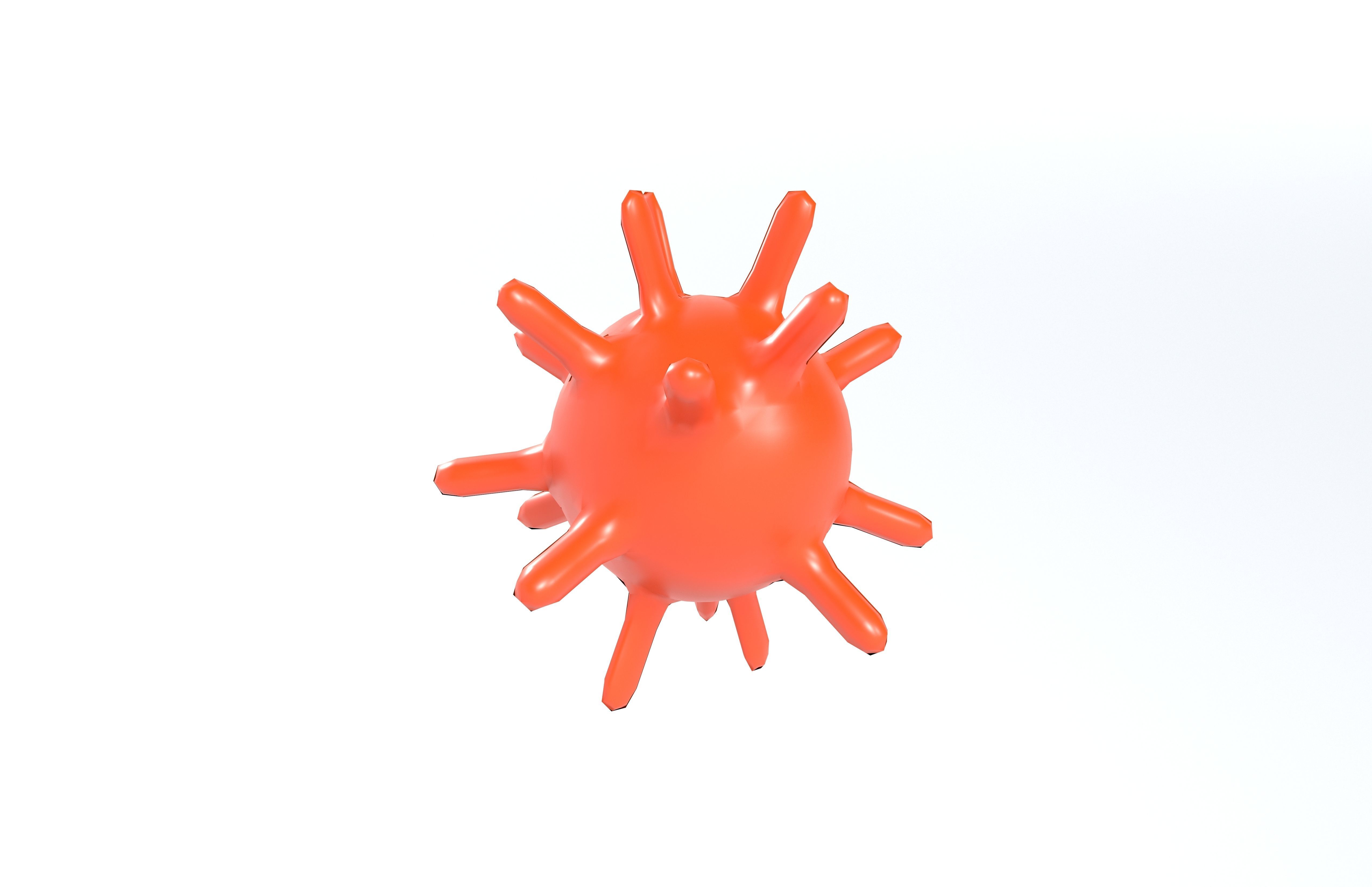 Virus v1 005 Low-poly 3D model_3