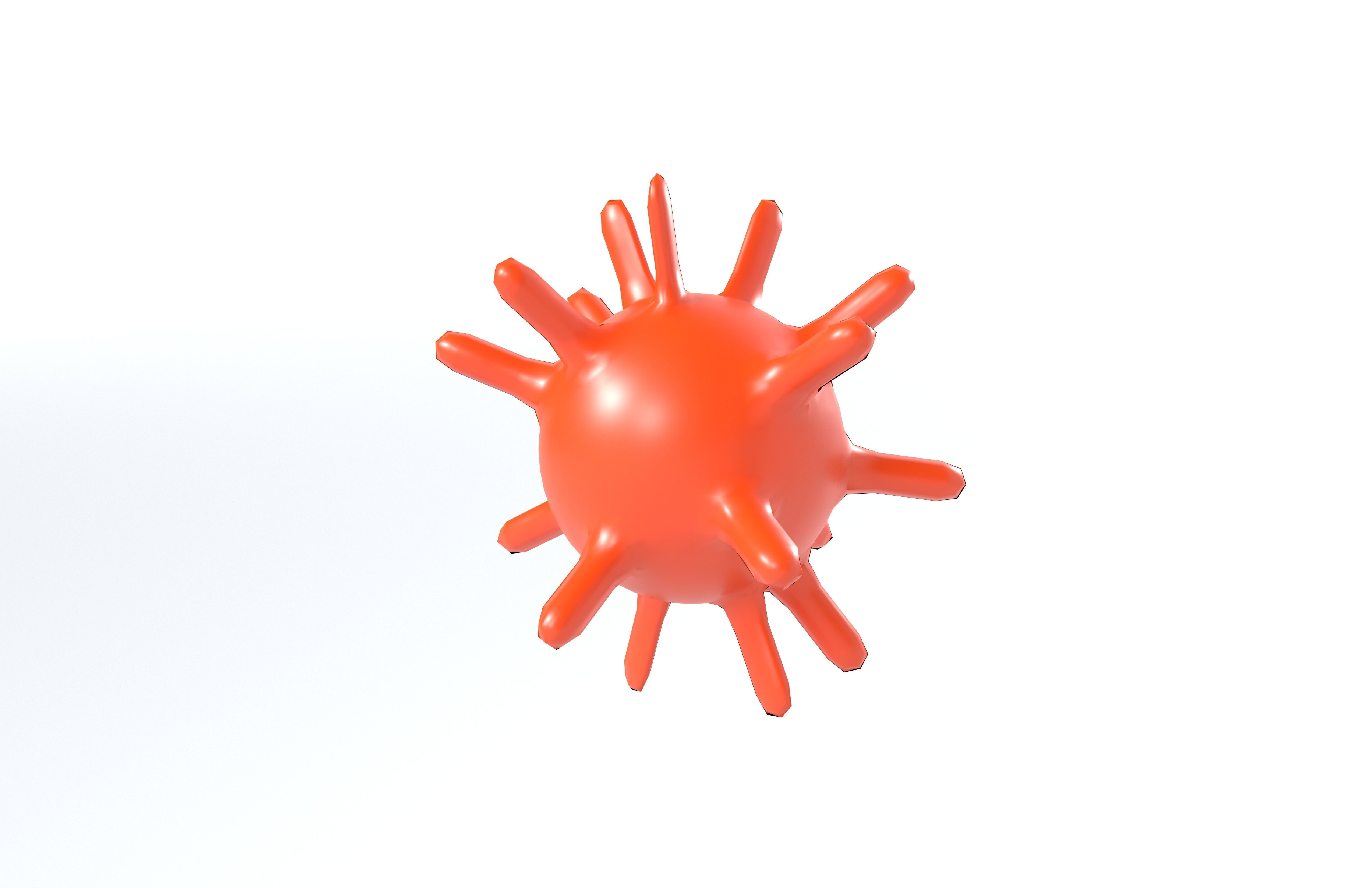 Virus v1 005 Low-poly 3D model_2