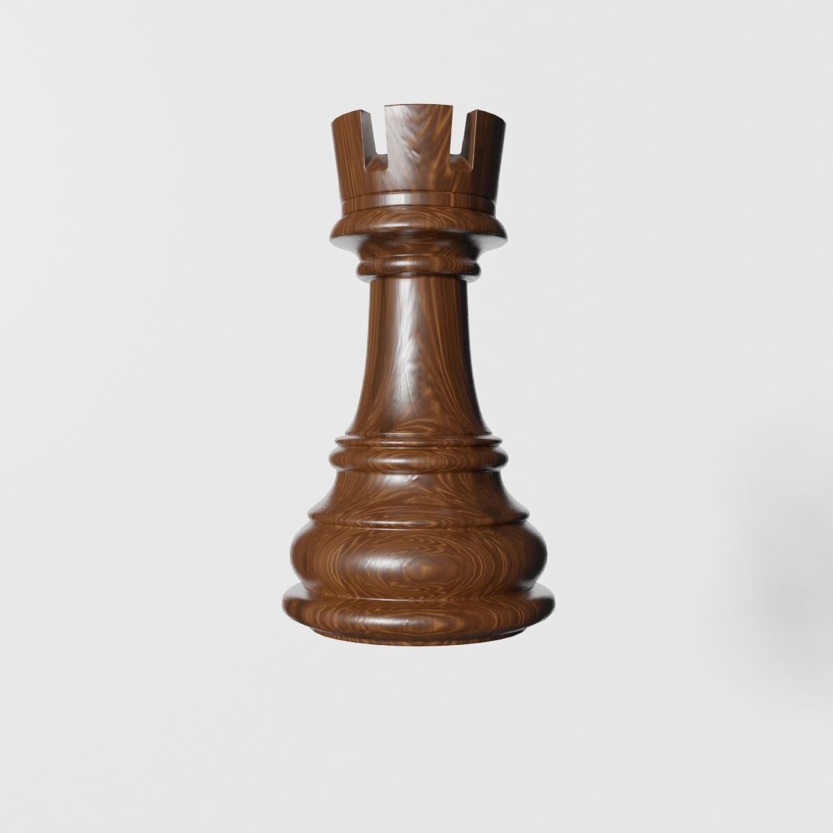 Rook of Chess Low-poly 3D model_1