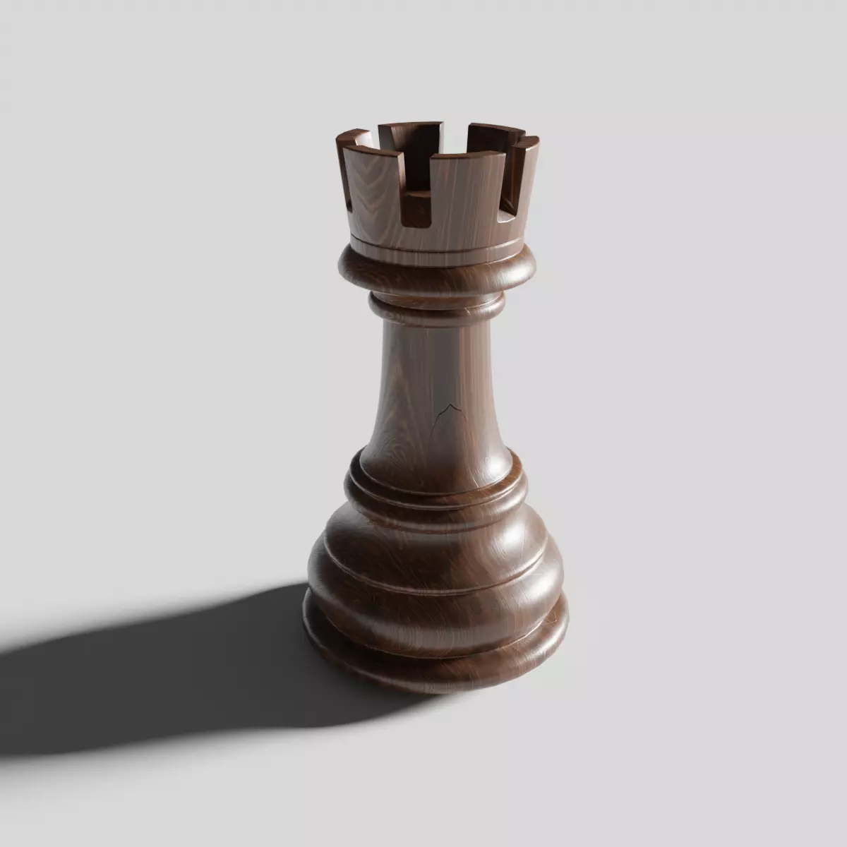 Rook of Chess Low-poly 3D model_0