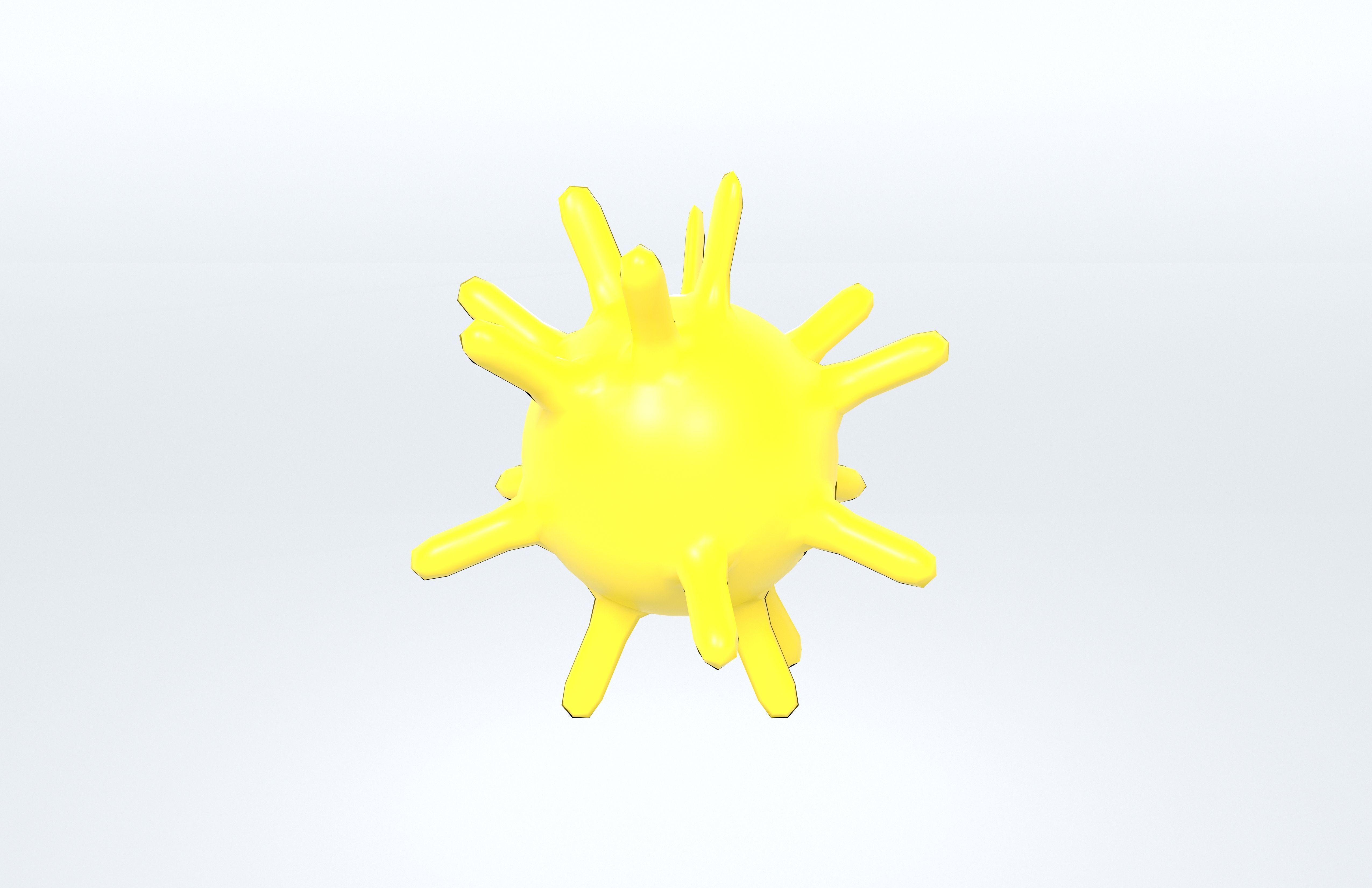 Virus v1 006 Low-poly 3D model_1