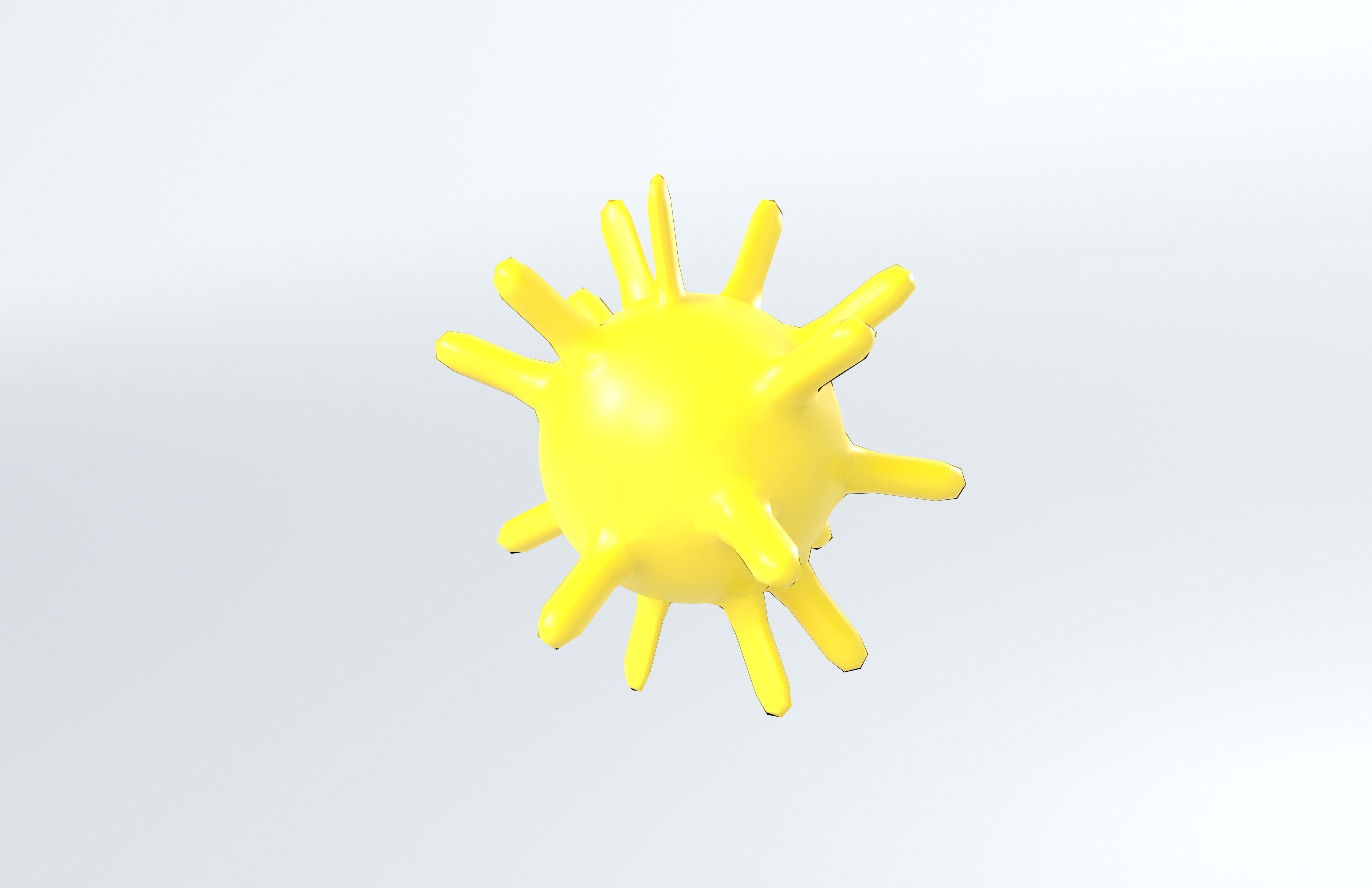 Virus v1 006 Low-poly 3D model_2