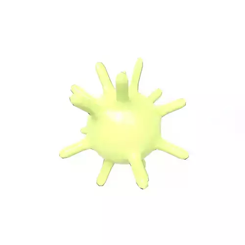Virus v1 007 Low-poly 3D model