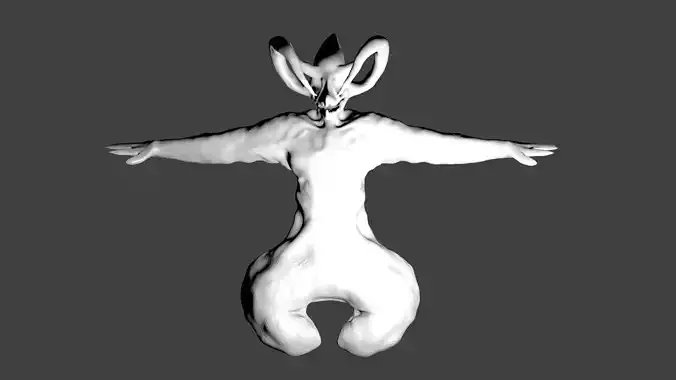 Bird Skull Character 3D model