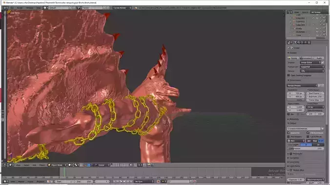 Dog Demon Muscle Character